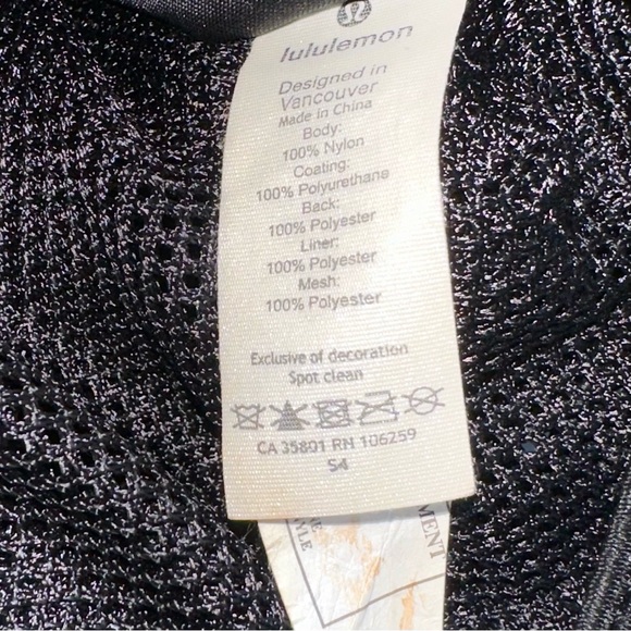 Lululemon Rucksack Carry Onward Mini Black Backpack Bag 12x10.5 Inch - Picture 16 of 16